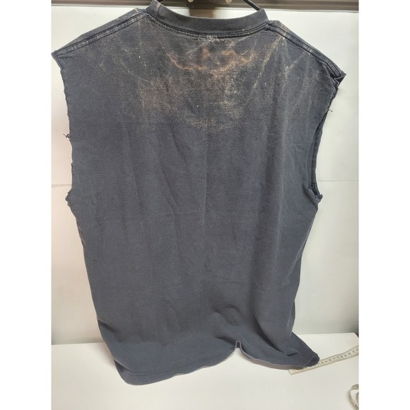 ACDC Band T Shirt grunge Sleeveless Rock Music Lightning Bolt Graphic Tee XL - Picture 5 of 7